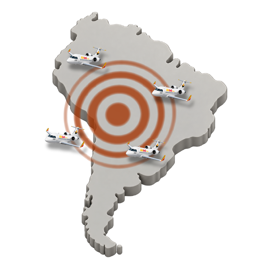 Mapa de Rutas Aéreas AirInti - Conecta a Bolivia